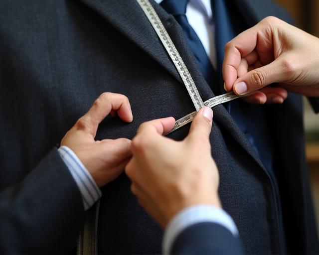 Processo di creazione di un abito bespoke su misura: misurazione, cartamodello e prova in atelier a Roma